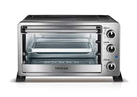 Toshiba - 6 Slice Convection Toaster Oven - Stainless Steel - Angle_Zoom