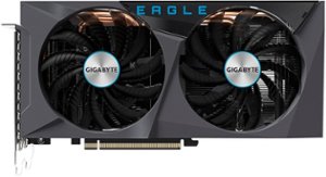 GIGABYTE - NVIDIA GeForce RTX 3060 Ti EAGLE OC 8G GDDR6 PCI Express 4.0 Graphics Card - Black - Front_Zoom