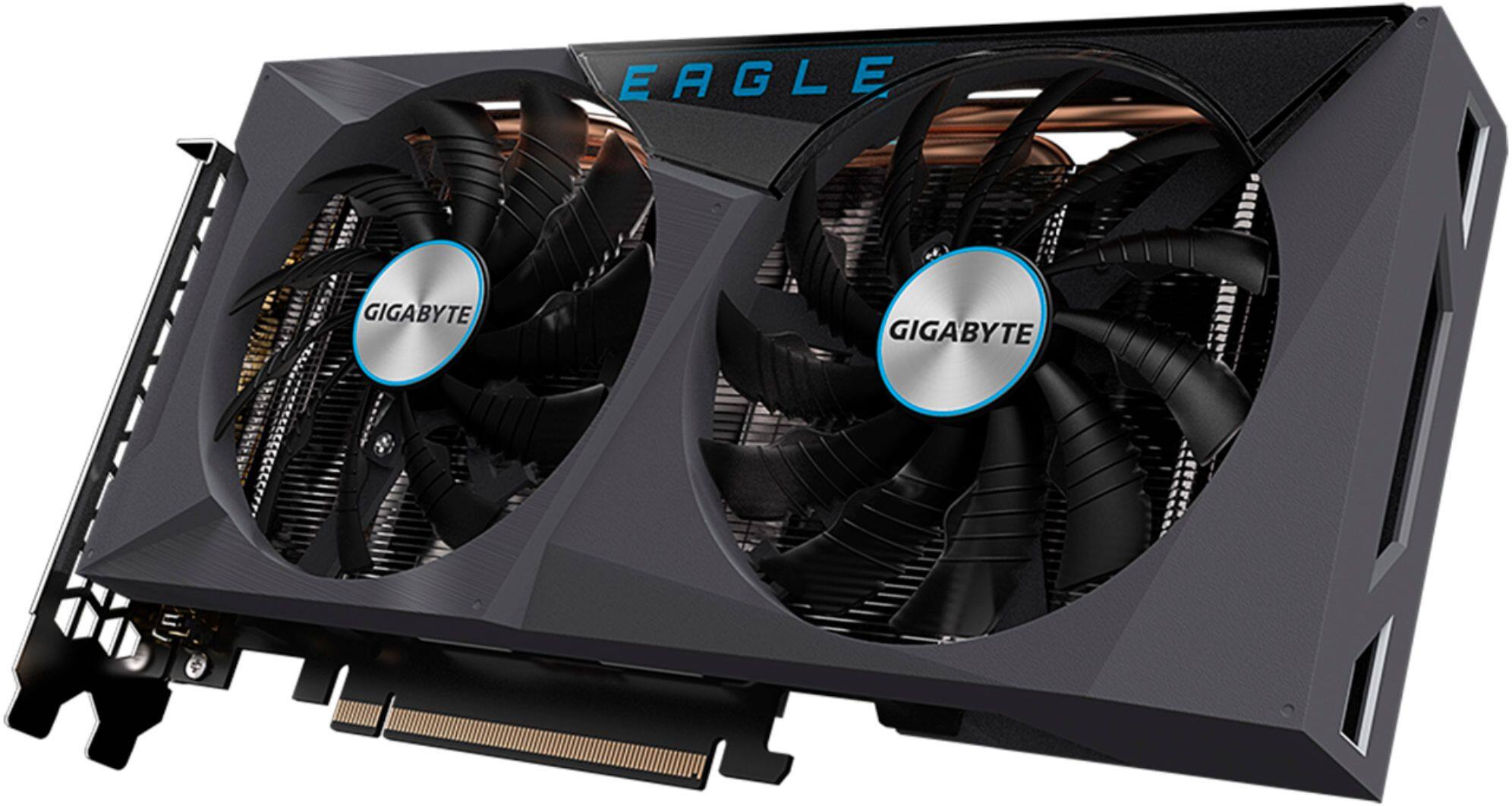 Alt View 14. GIGABYTE - NVIDIA GeForce RTX 3060 Ti EAGLE OC 8G GDDR6 PCI Express 4.0 Graphics Card - Black.