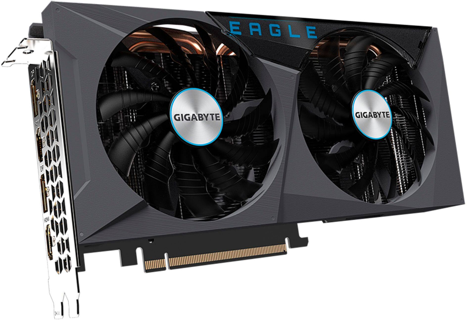 Alt View 15. GIGABYTE - NVIDIA GeForce RTX 3060 Ti EAGLE OC 8G GDDR6 PCI Express 4.0 Graphics Card - Black.