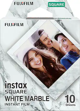 Alt View 11. Fujifilm - INSTAX® Square Border Film Pk. - White Marble.