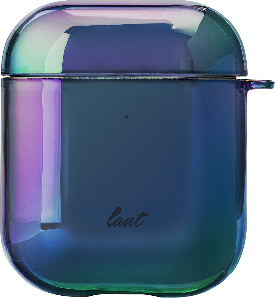 Angle View: LAUT - HOLO Iridescent Protective Case for Apple Airpod 1-2 - Midnight