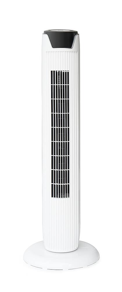 Angle. Sunpentown - Tower Fan with Remote and Timer - White.