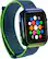 Angle. Modal™ - Nylon Watch Band and Bumper Case For Apple Watch 44mm Series 4,5,6, Apple Watch SE - Blue.