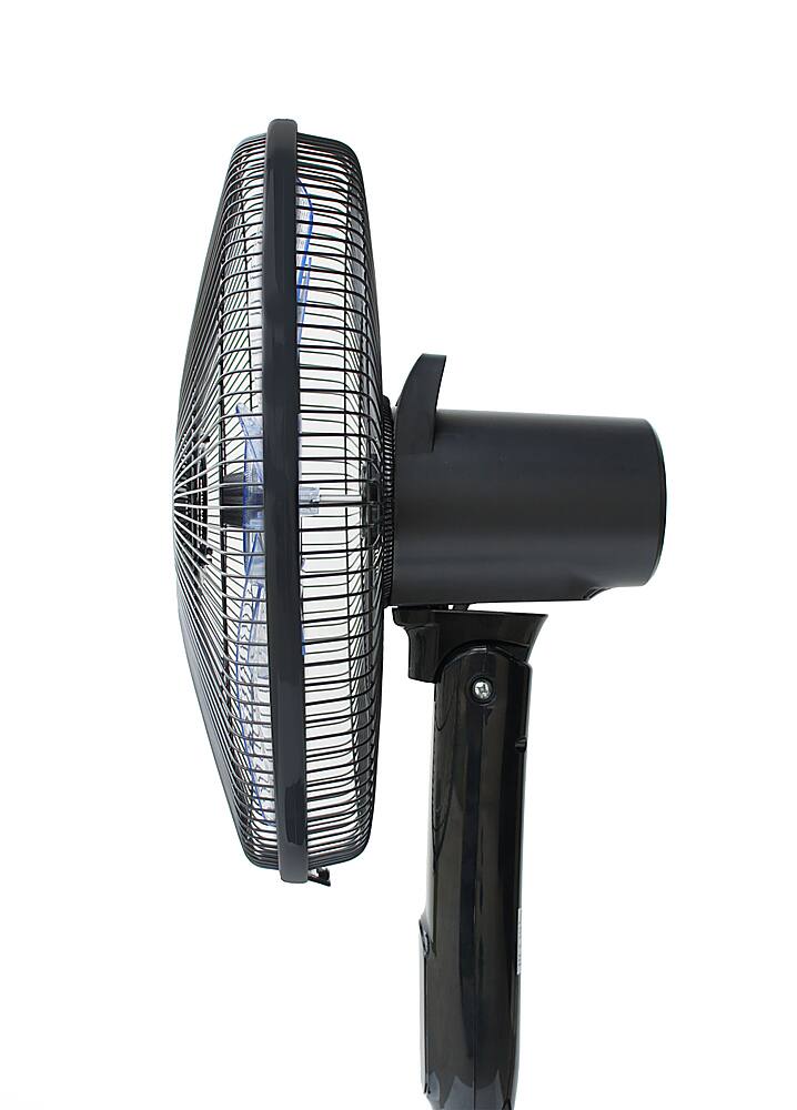 Alt View 13. Sunpentown - 16″ DC-Motor Energy Saving Stand Fan with Remote and Timer - Piano Black.