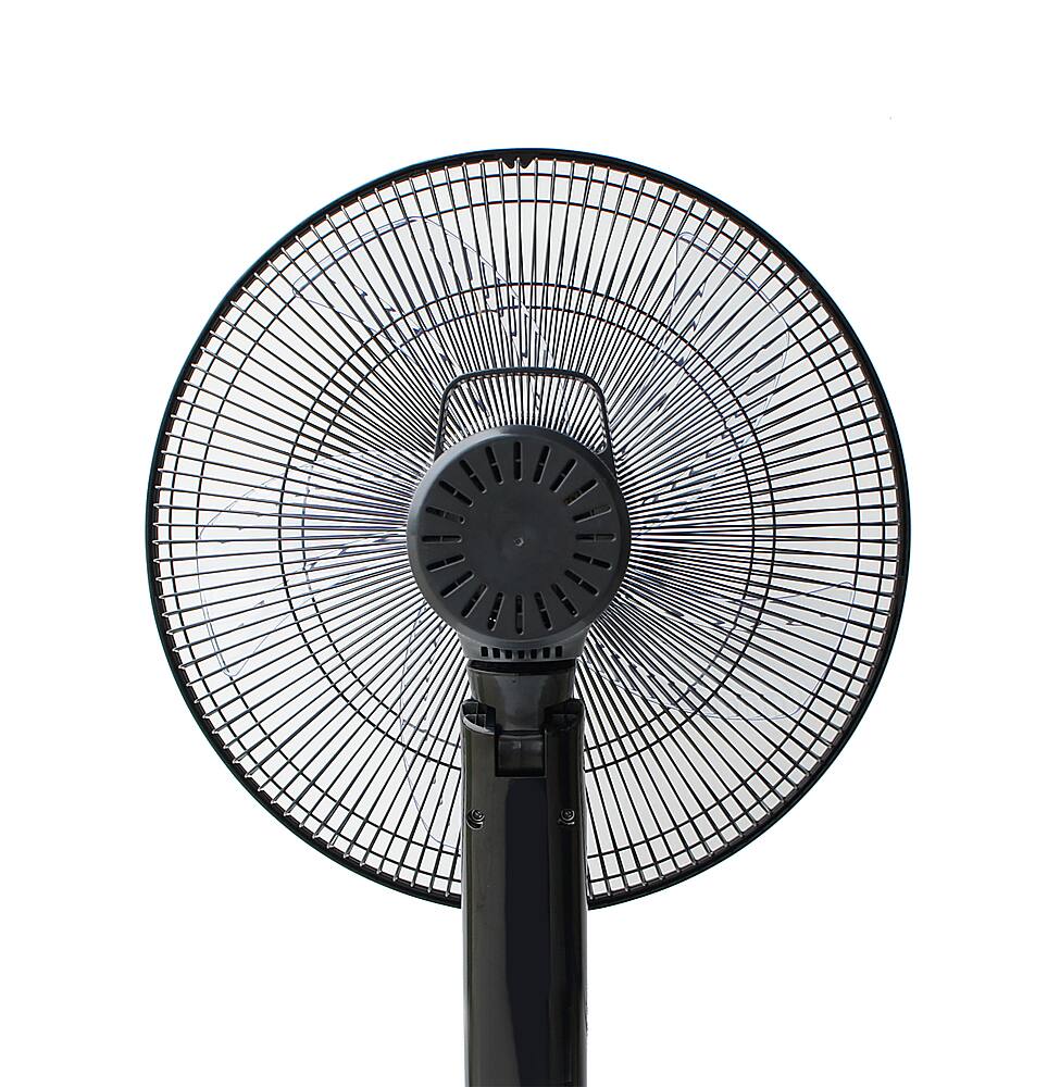 Alt View 14. Sunpentown - 16″ DC-Motor Energy Saving Stand Fan with Remote and Timer - Piano Black.