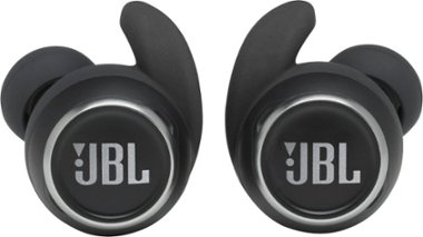 JBL - Reflect Mini True Wireless Noise Cancelling In-Ear Earbuds - Black - Front_Zoom