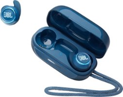 JBL - REFLECT MINI TRUE WIRELESS NC SPORT HEADPHONES - Blue - Front_Zoom