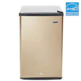Whynter - 2.1 cu.ft Energy Star Upright Freezer with Lock - Rose Gold