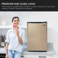 Alt View Zoom 12. Whynter - 2.1 cu.ft Energy Star Upright Freezer with Lock in Rose Gold - Gold.