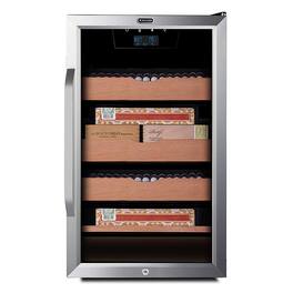 Whynter - 4.2 cu.ft. Cigar Cabinet Cooler and Humidor with Humidity Temperature Control - Silver