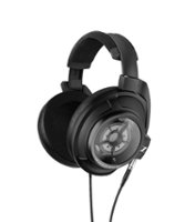 Sennheiser - HD 820 Over-the-Ear Audiophile Headphones - Ring Radiator Drivers with Glass Reflector Technology, with Balanced Cable - Black - Front_Zoom