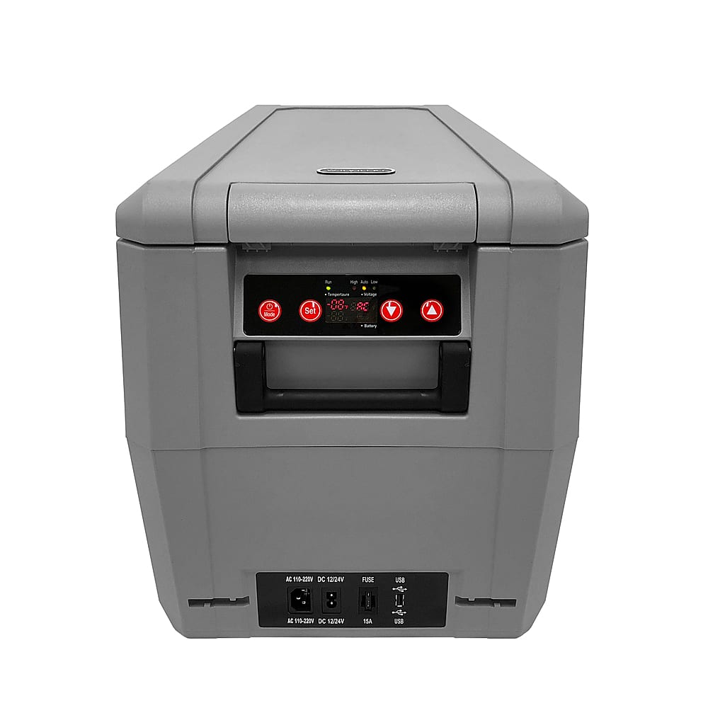 Front. Whynter - 34 Quart Compact Portable Freezer Refrigerator with 12v DC Option - Gray.