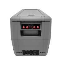 Whynter - 34 Quart Compact Portable Freezer Refrigerator with 12v DC Option - Gray - Front_Zoom