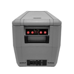 Whynter - 34 Quart Compact Portable Freezer Refrigerator with 12v DC Option - Gray - Front_Zoom