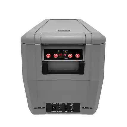Front. Whynter - 34 Quart Compact Portable Freezer Refrigerator with 12v DC Option - Gray.