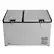 Front. Whynter - FM-901DZ 90 Quart Dual Zone Portable Fridge/Freezer with 12V Option and Wheels - Gray.