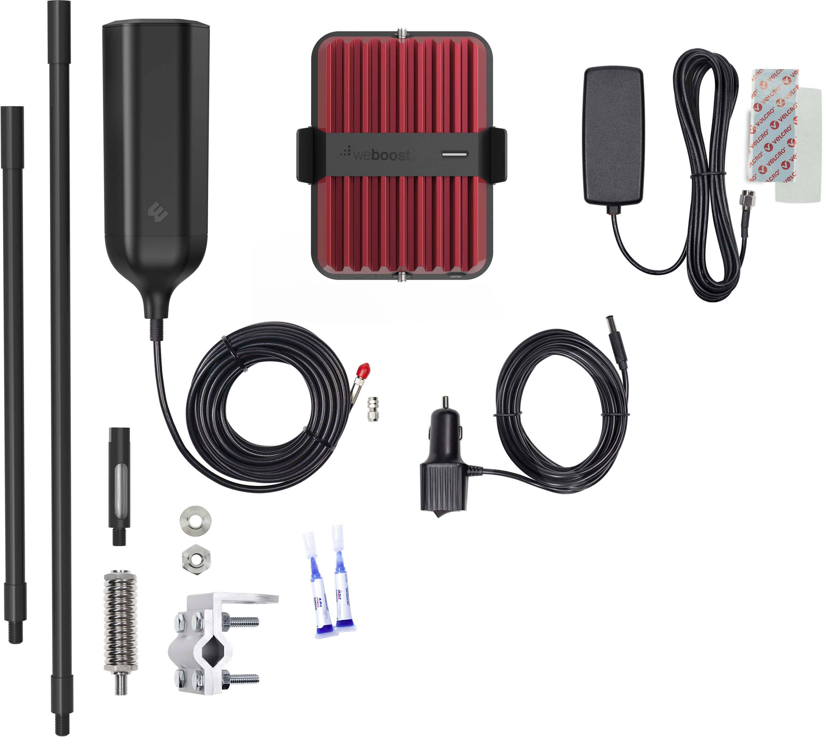 Alt View 15. weBoost - Drive Reach OTR Cell Signal Booster Kit for Semi-Trucks and Overland Vehicles, Boosts 5G & 4G LTE for All U.S. Carriers - Black.