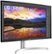 Angle Zoom. LG - Geek Squad Certified Refurbished UltraFine 32" IPS LED 4K UHD FreeSync Monitor with HDR - Black.