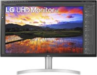 LG - Geek Squad Certified Refurbished UltraFine 32" IPS LED 4K UHD FreeSync Monitor with HDR - Black - Front_Zoom