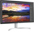 Alt View Zoom 1. LG - Geek Squad Certified Refurbished UltraFine 32" IPS LED 4K UHD FreeSync Monitor with HDR - Black.