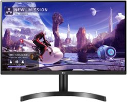 LG - Geek Squad Certified Refurbished 27" IPS LED QHD FreeSync Monitor with HDR - Black - Front_Zoom