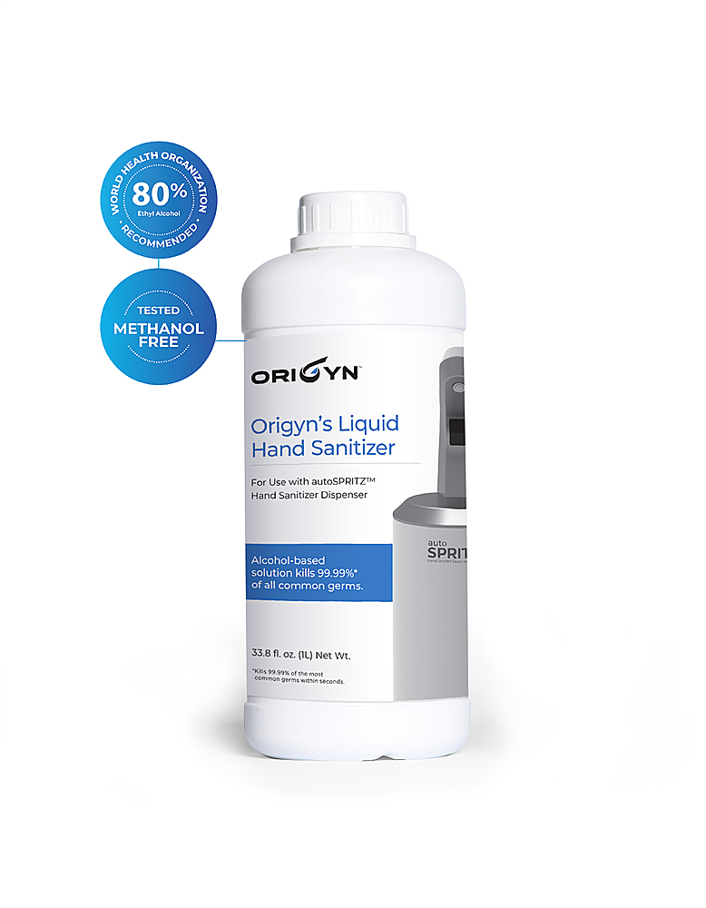 Origyn - 33.8oz Original Scent Liquid Hand Sanitizer for Zero-touch autoSPRITZ Dispenser