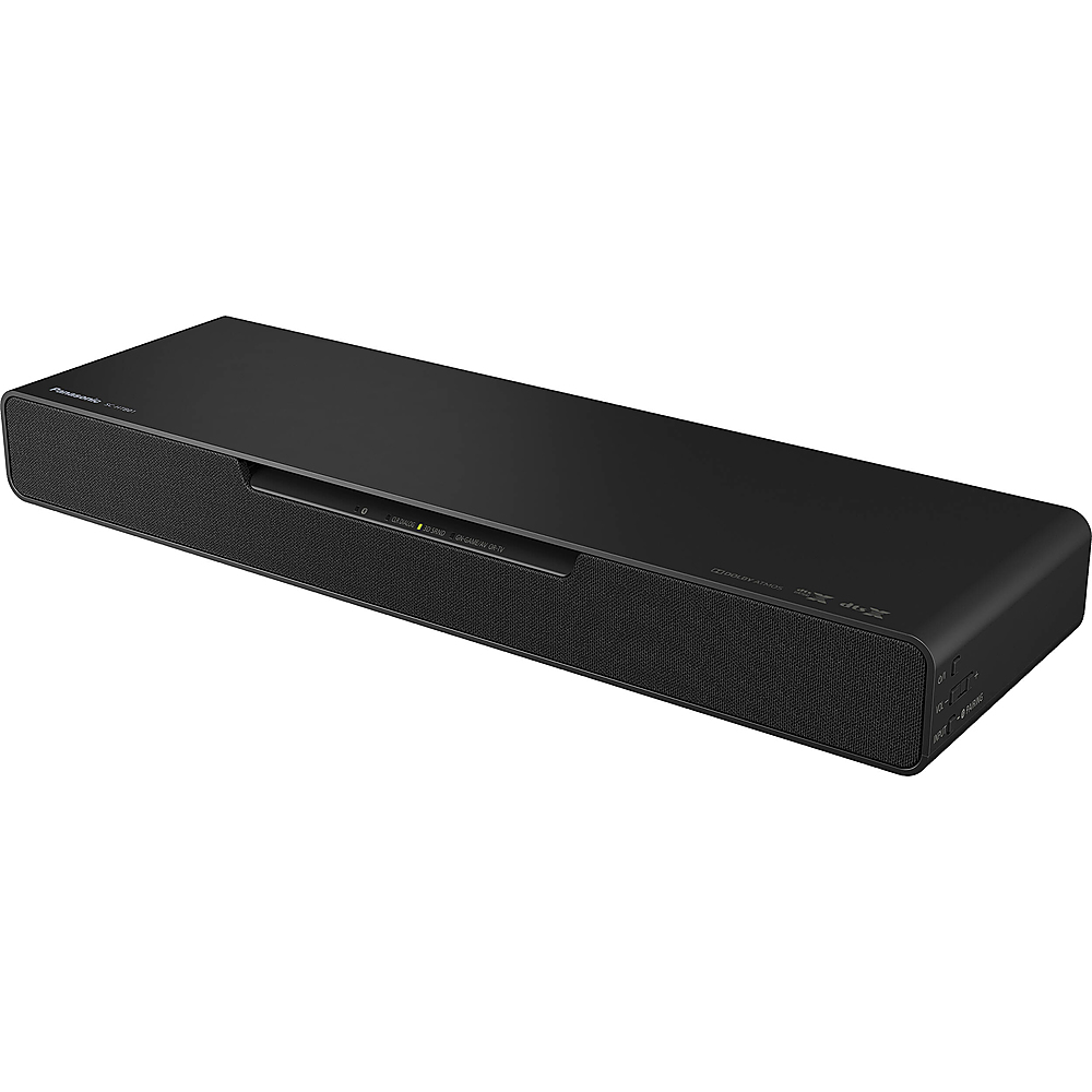 Left View: Panasonic - Soundslayer 2.1 - Channel Gaming Soundbar with Subwoofer HDR 4K UHD supported - Black