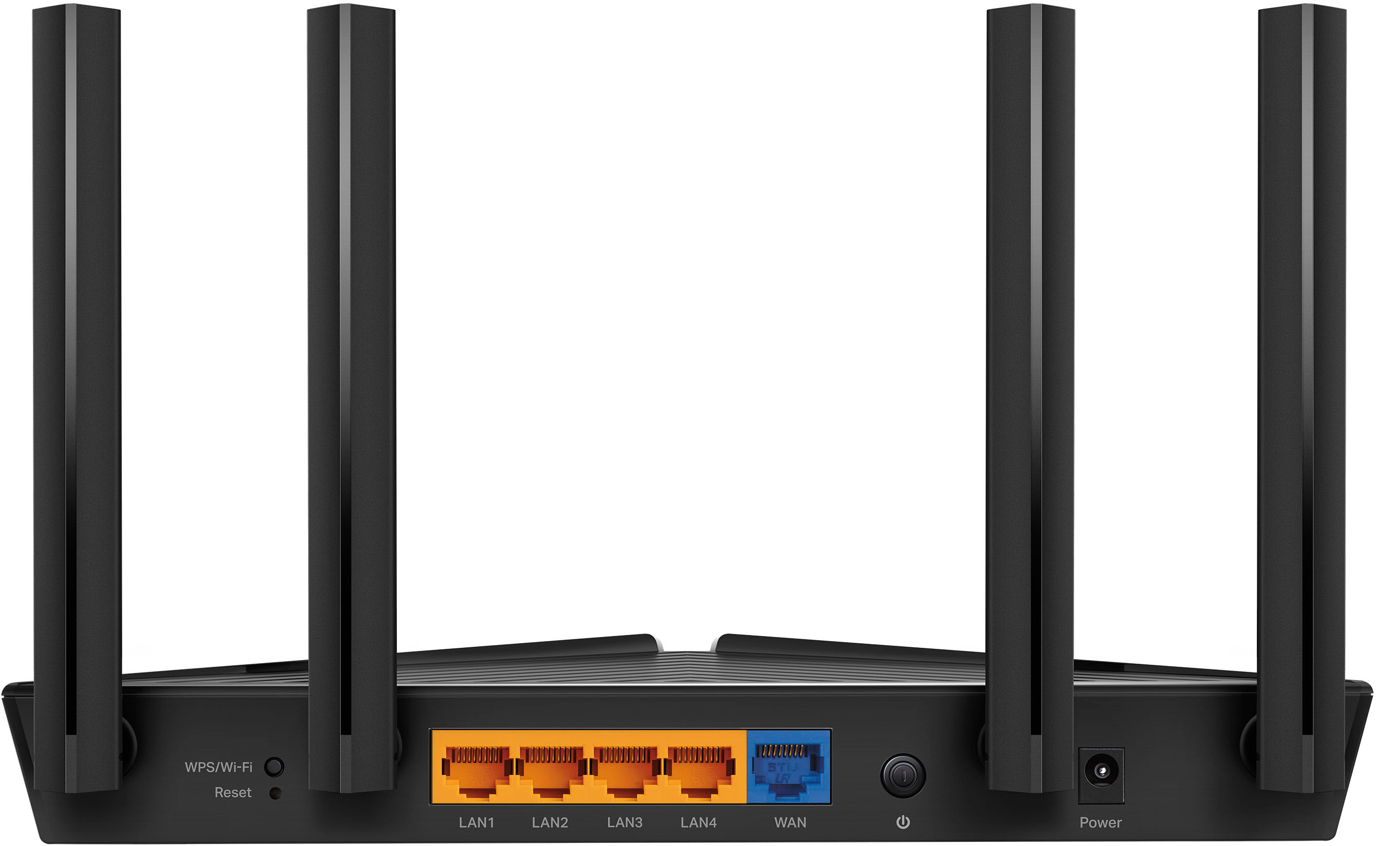 Left View: TP-Link - Archer AX20 AX1800 Dual-Band Wi-Fi 6 Router - Black