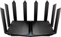 Angle Zoom. TP-Link - Archer AX90 AX6600 Tri-Band Wi-Fi 6 Router - Black.