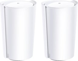 TP-Link - Deco X90 (2-pack) AX6600 Whole Home Mesh Wi-Fi 6 System - White - Front_Zoom
