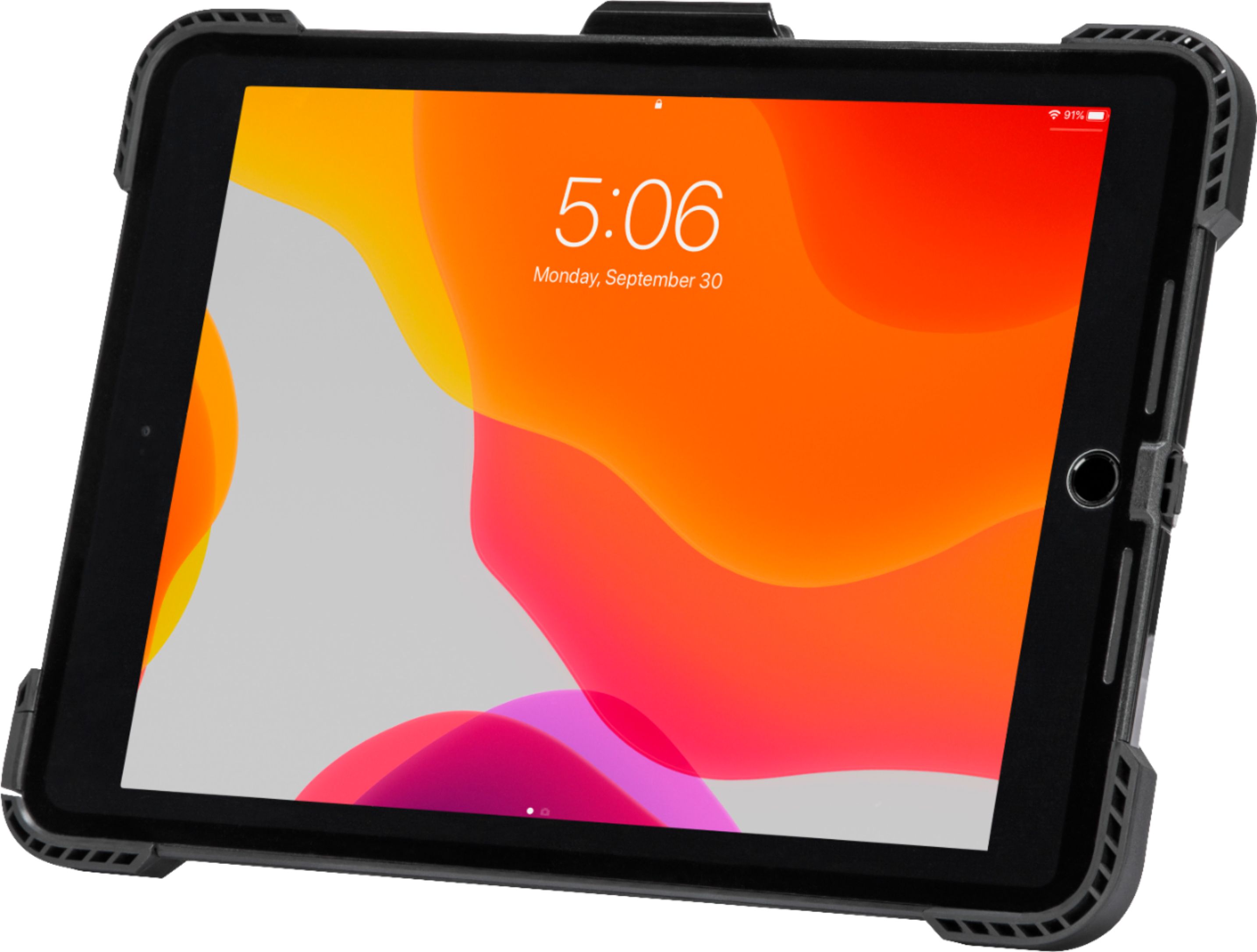 Angle View: Targus - SafePort® Rugged Case for iPad® (8th and 7th gen.) 10.2-inch - Black