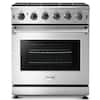 Front. Thor Kitchen - 4.55 Cu.Ft Freestanding Liquid Propane Gas Convection Range - Stainless Steel.