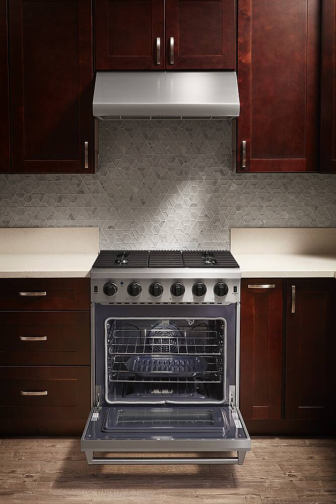 Alt View 13. Thor Kitchen - 4.55 Cu.Ft Freestanding Liquid Propane Gas Convection Range - Stainless Steel.