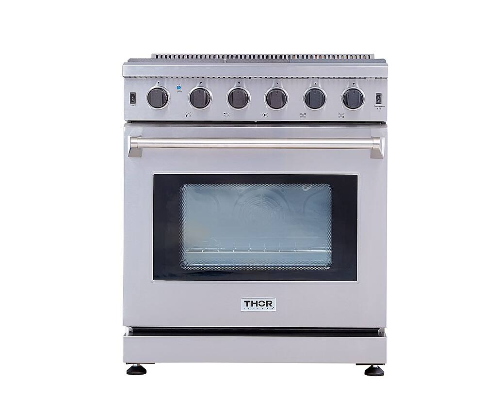 Alt View 16. Thor Kitchen - 4.55 Cu.Ft Freestanding Liquid Propane Gas Convection Range - Stainless Steel.