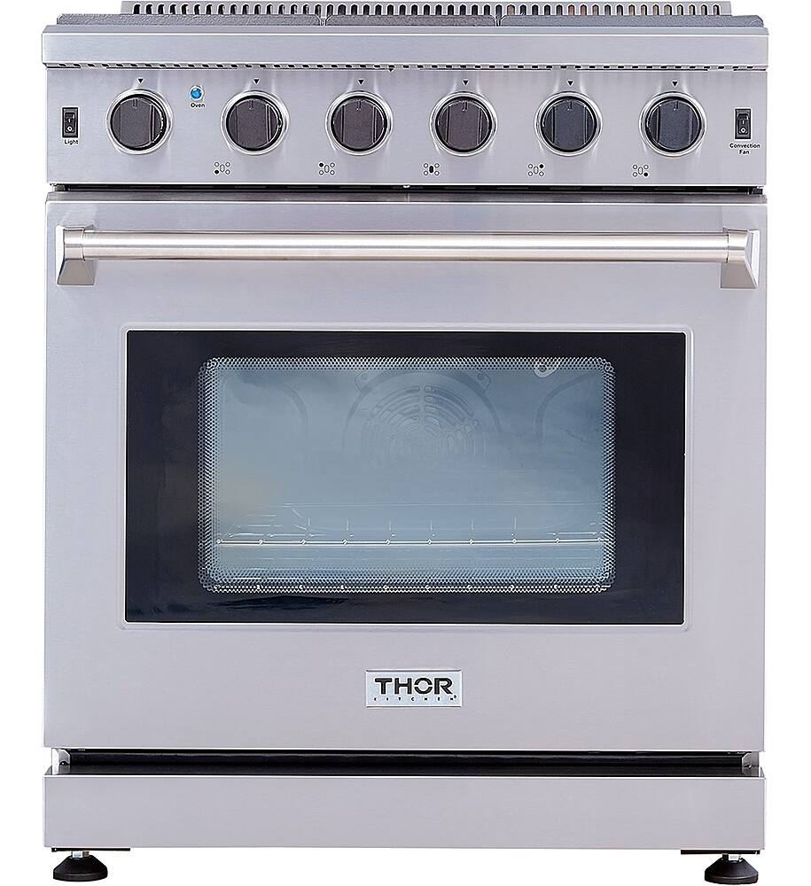 Alt View 18. Thor Kitchen - 4.55 Cu.Ft Freestanding Liquid Propane Gas Convection Range - Stainless Steel.