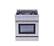 Alt View 17. Thor Kitchen - Professional 4.2 Cu. Ft. Freestanding Dual Fuel Liquid Propane Range - Stainless Steel.