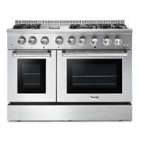 Thor Kitchen - Professional 4.6 Cu. Ft. and 2.2 Cu. Ft. Dual Fuel Range - Stainless steel - Front_Zoom