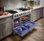 Alt View 11. Thor Kitchen - Professional 4.6 Cu. Ft. and 2.2 Cu. Ft. Dual Fuel Range - Stainless Steel.