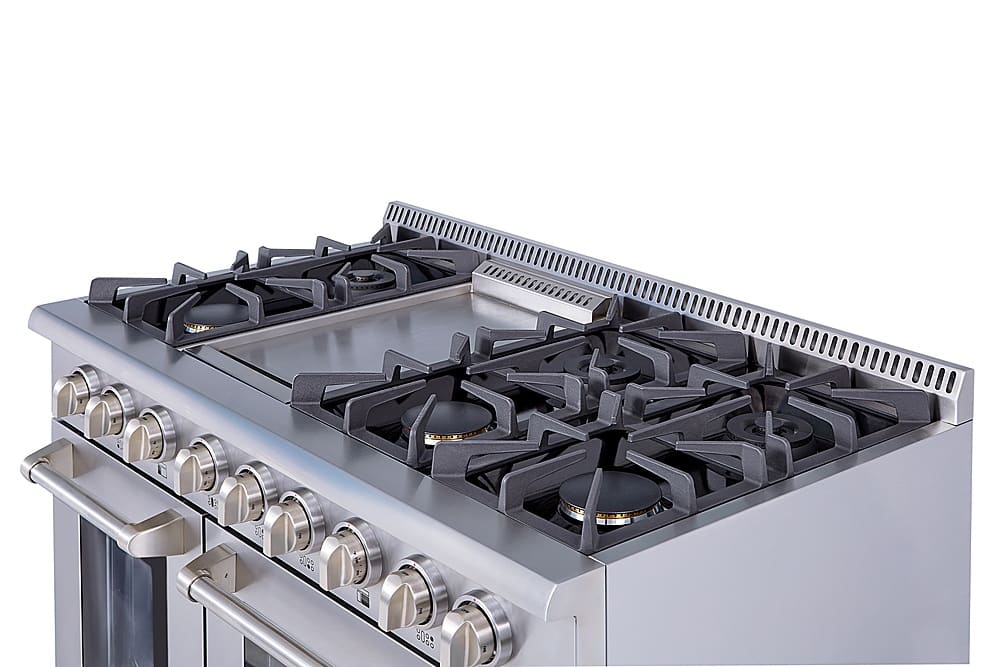 Alt View 15. Thor Kitchen - Professional 4.6 Cu. Ft. and 2.2 Cu. Ft. Dual Fuel Range - Stainless Steel.