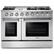 Front. Thor Kitchen - 6.7 Cu.Ft. Freestanding Double Oven Liquid Propane Gas Range - Stainless Steel.