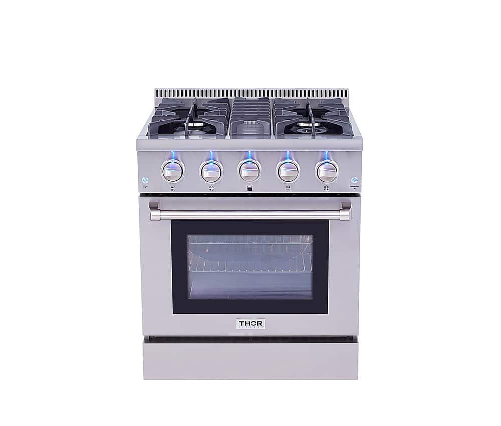 Alt View 17. Thor Kitchen - 4.2 cu. ft.Slide-In Professional Gas Range in Liquid Propane - Stainless Steel.