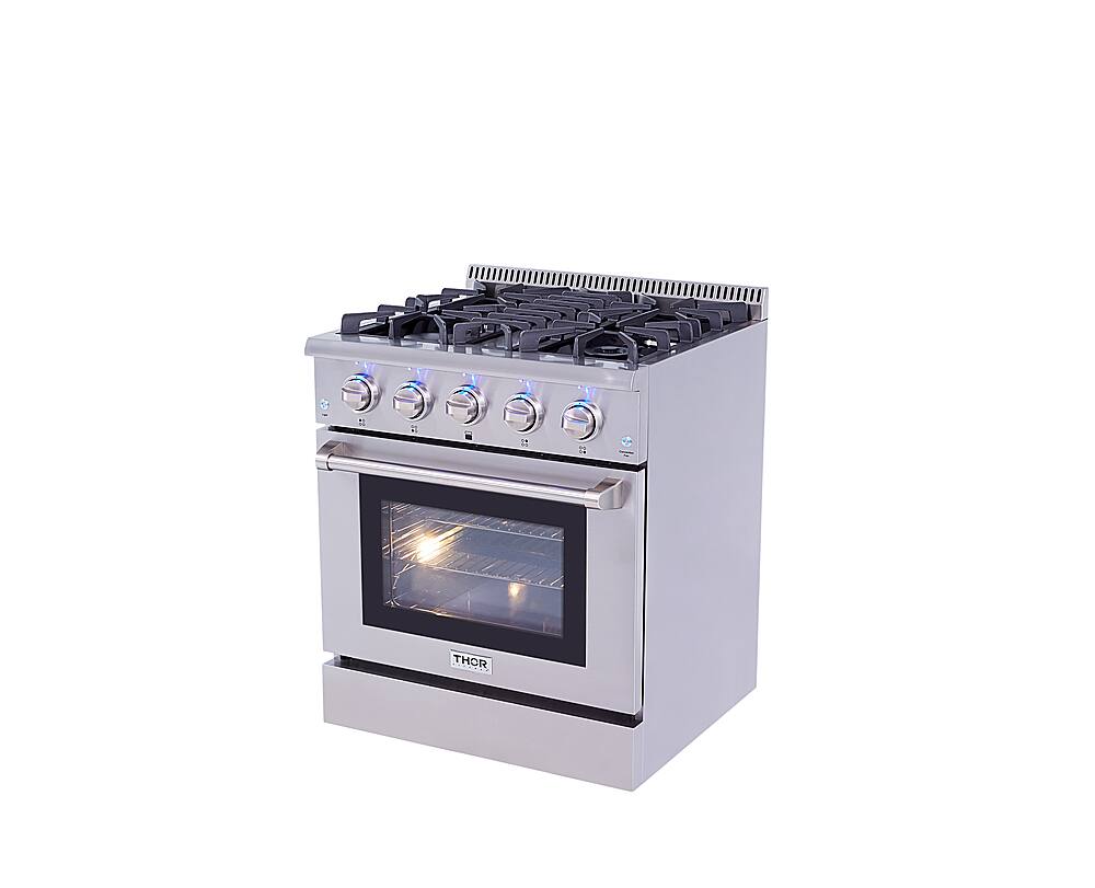 Alt View 18. Thor Kitchen - 4.2 cu. ft.Slide-In Professional Gas Range in Liquid Propane - Stainless Steel.
