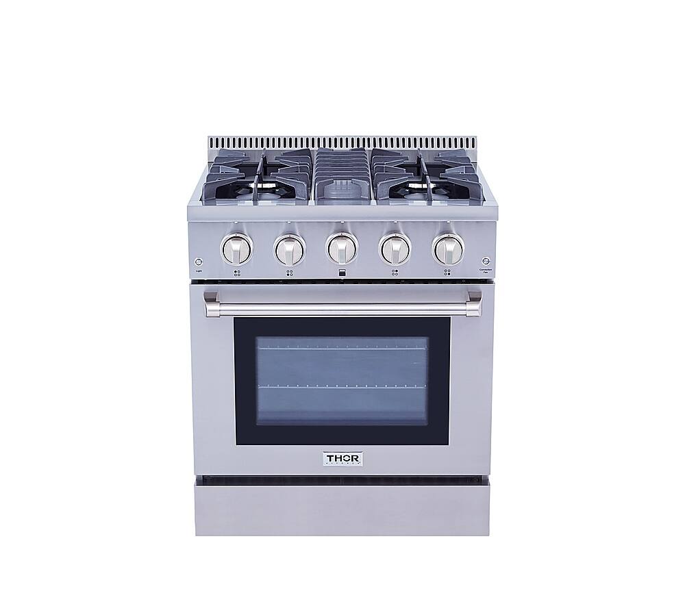 Alt View 19. Thor Kitchen - 4.2 cu. ft.Slide-In Professional Gas Range in Liquid Propane - Stainless Steel.