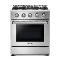Thor Kitchen - 4.2 cu. ft.Slide-In Professional Gas Range in Liquid Propane - Stainless steel - Front_Zoom