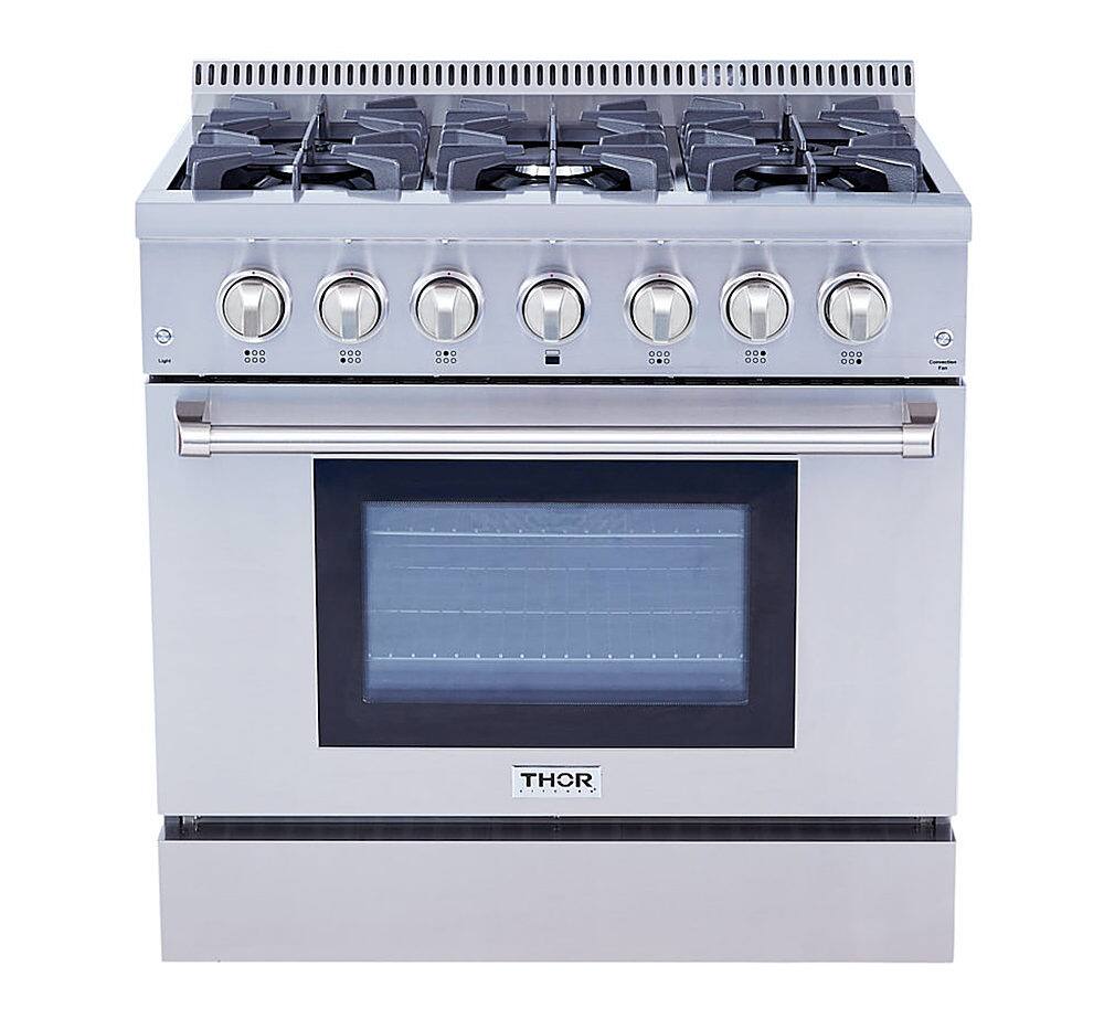 Alt View 17. Thor Kitchen - Professional 5.2 cu.ft Dual Fuel Range - Stainless Steel.