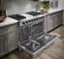 Alt View 11. Thor Kitchen - 6.8 cu ft Double Oven Freestanding Liquid Propane Convection Gas Range - Stainless Steel.