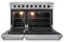 Alt View 15. Thor Kitchen - 6.8 cu ft Double Oven Freestanding Liquid Propane Convection Gas Range - Stainless Steel.