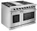 Left. Thor Kitchen - 6.8 cu ft Double Oven Freestanding Liquid Propane Convection Gas Range - Stainless Steel.