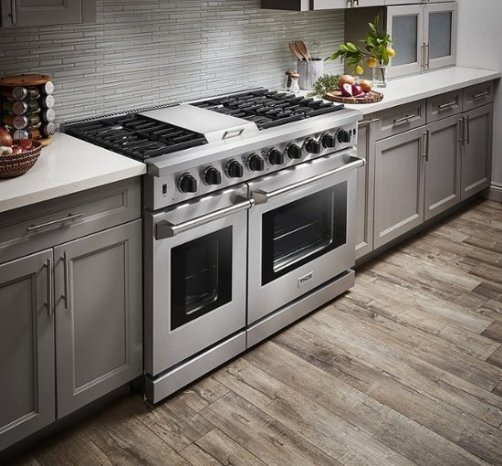 Thor Kitchen 6.8 cu ft Freestanding Double Oven Convection Gas Range  Stainless Steel LRG4807U - Best Buy